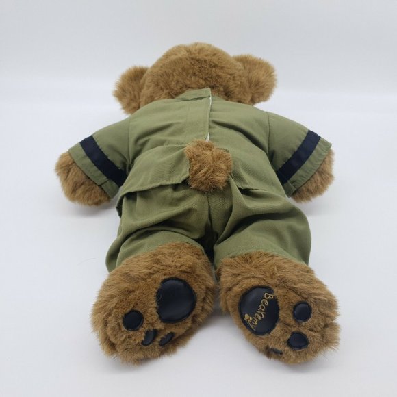 Build A Bear Bearemy Military USA Dress Uniform Stuffed Plush Animal Brown Toy - Picture 7 of 11